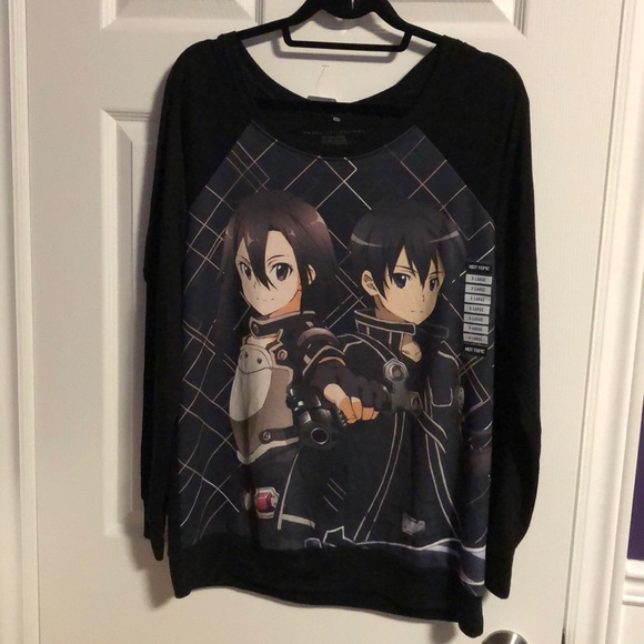 New sword art online anime kirito long sleeve top - Picture 1 of 5